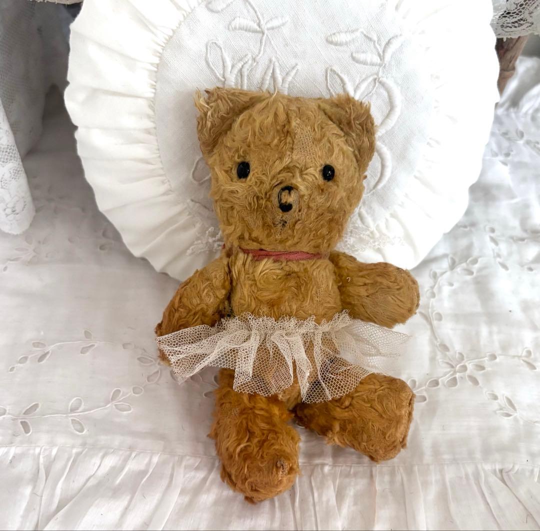 本日限定ちびʕ•ᴥ•ʔ アンティークベア　ヴィンテージベア　チュチュスカート付き
