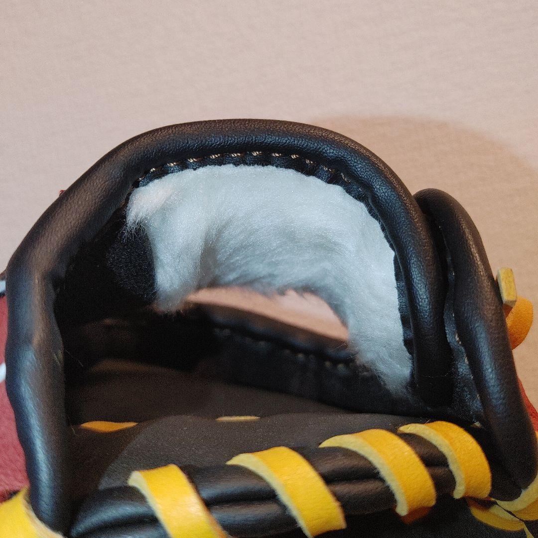 adidas　希少　少年野球　左投げ　グローブ ブラック×レッド