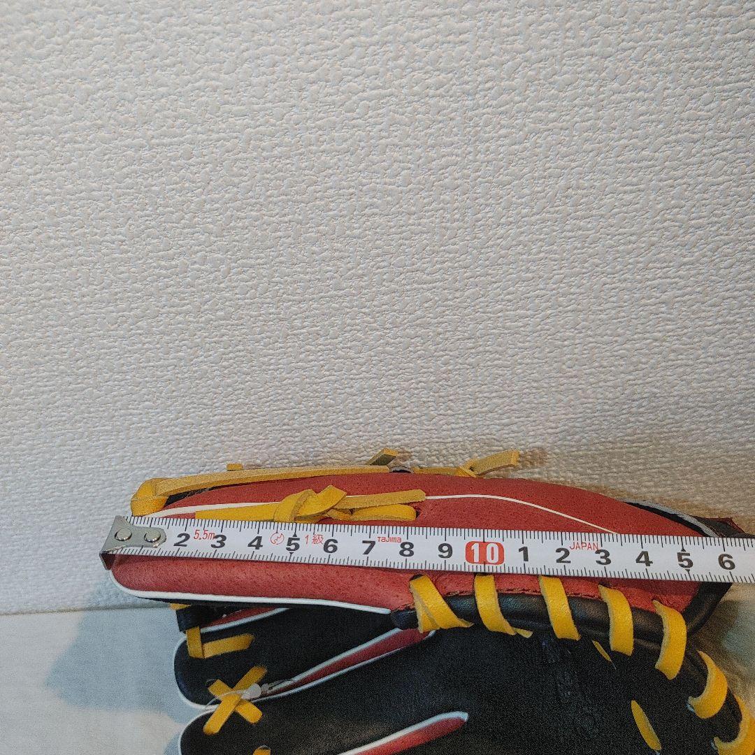 adidas　希少　少年野球　左投げ　グローブ ブラック×レッド