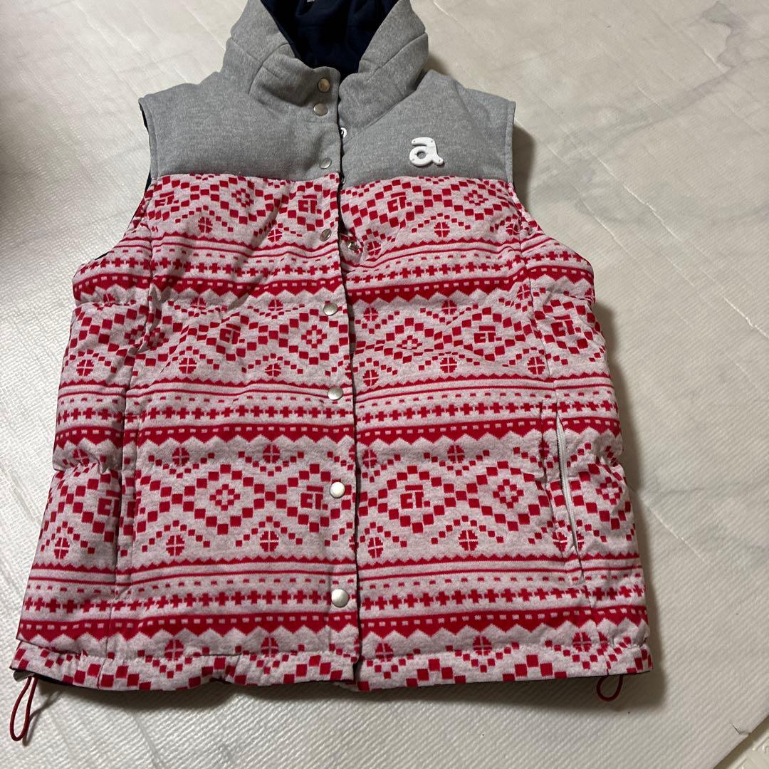 archivo レディース ベスト 38 ネイビー/グレー/レッド