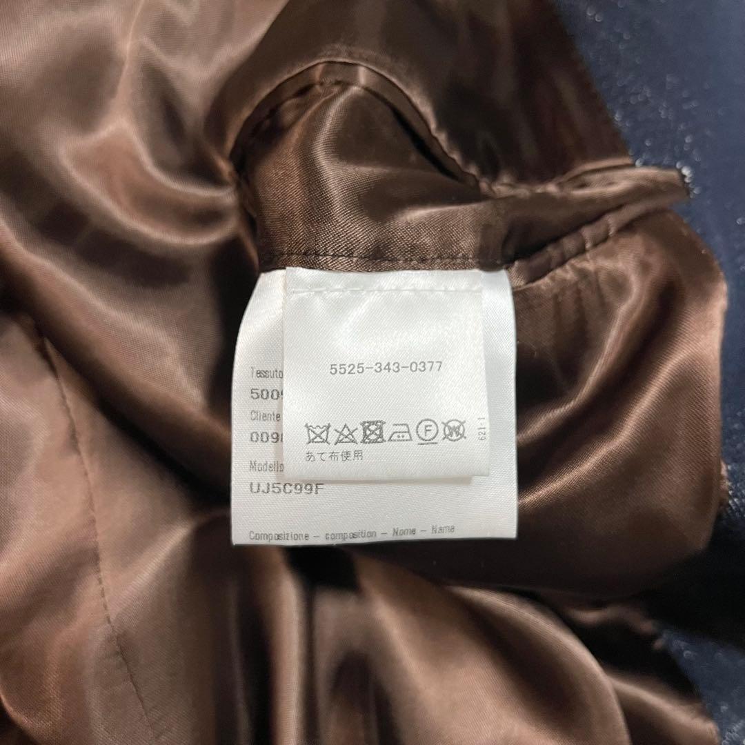 Caruso カルーゾ　ラップコート ガウンコート　インディゴ　ベルト　ロング丈