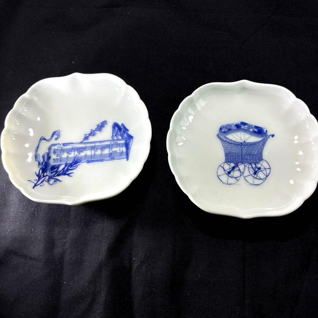 深川製磁 敏子 メモリアル 生誕100年 ブルーチャイナ　ピッチャー 皿 豆皿