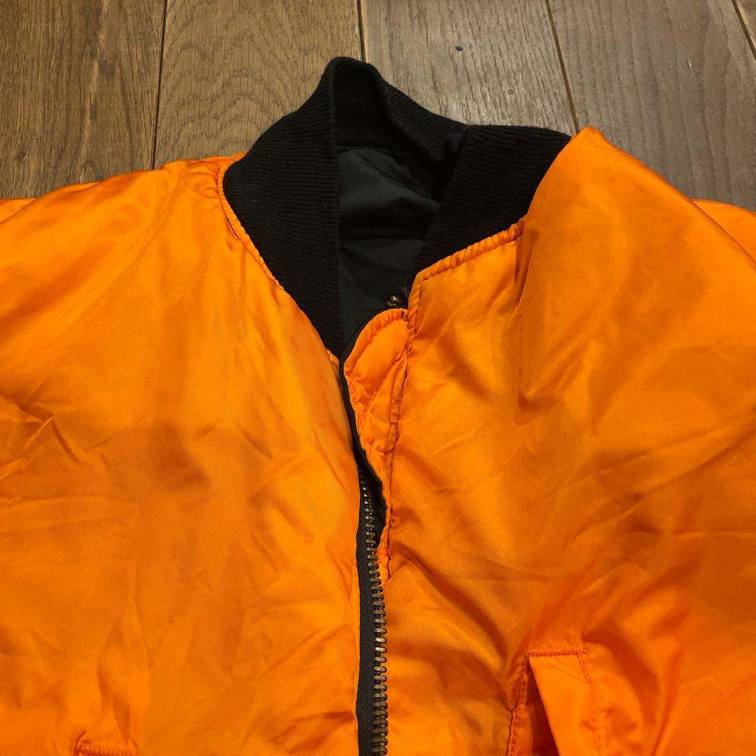 当時物 USA製 MA-1 ALPHA 90s 80s Lサイズ　ブラック