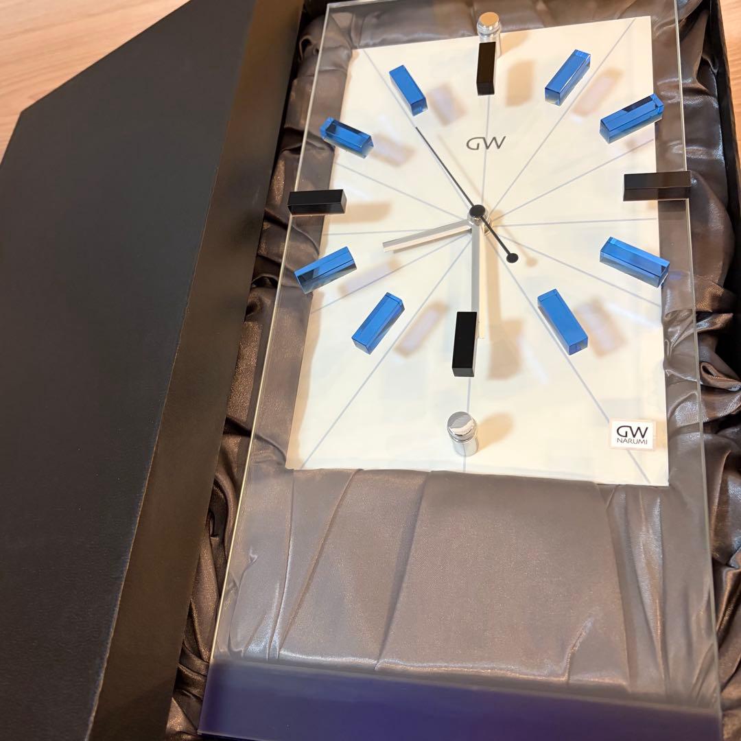 NARUMI 置時計 振り子時計 クリスタル時計GRASS WORKS リンツ - メルカリ