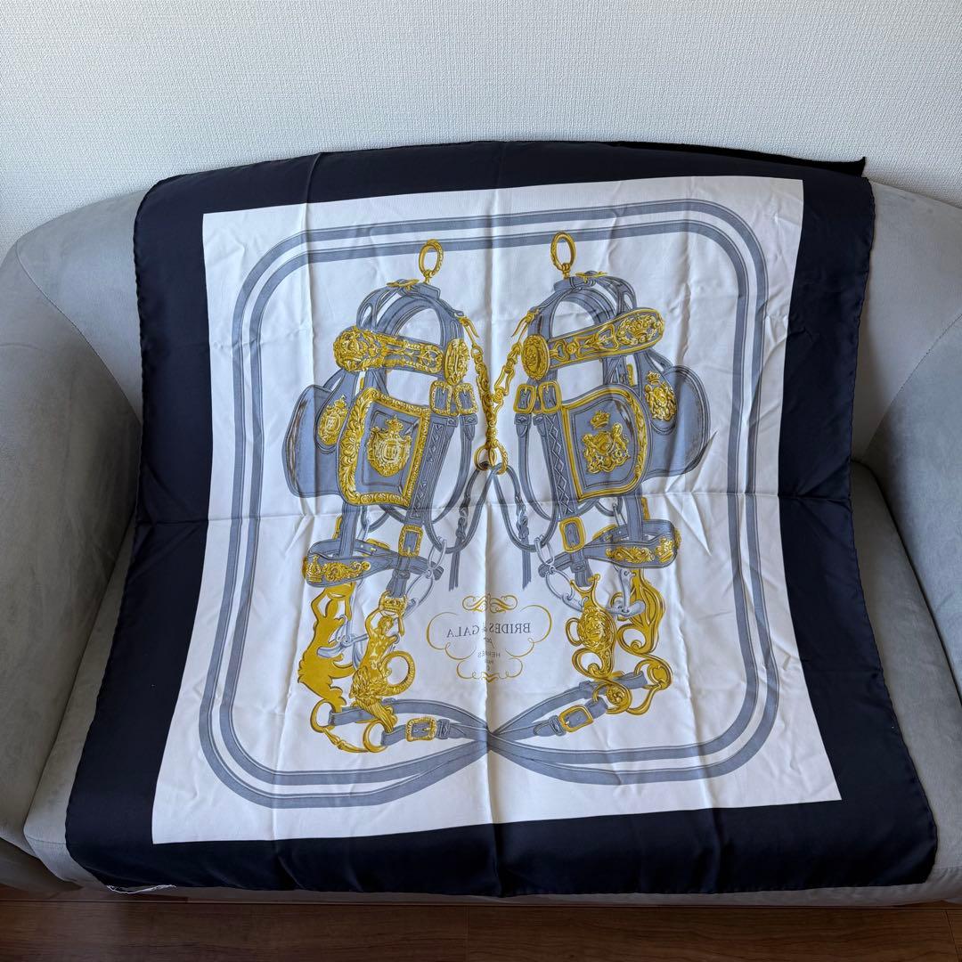 エルメス カレ 90 BRIDES de GALA スカーフ シルク