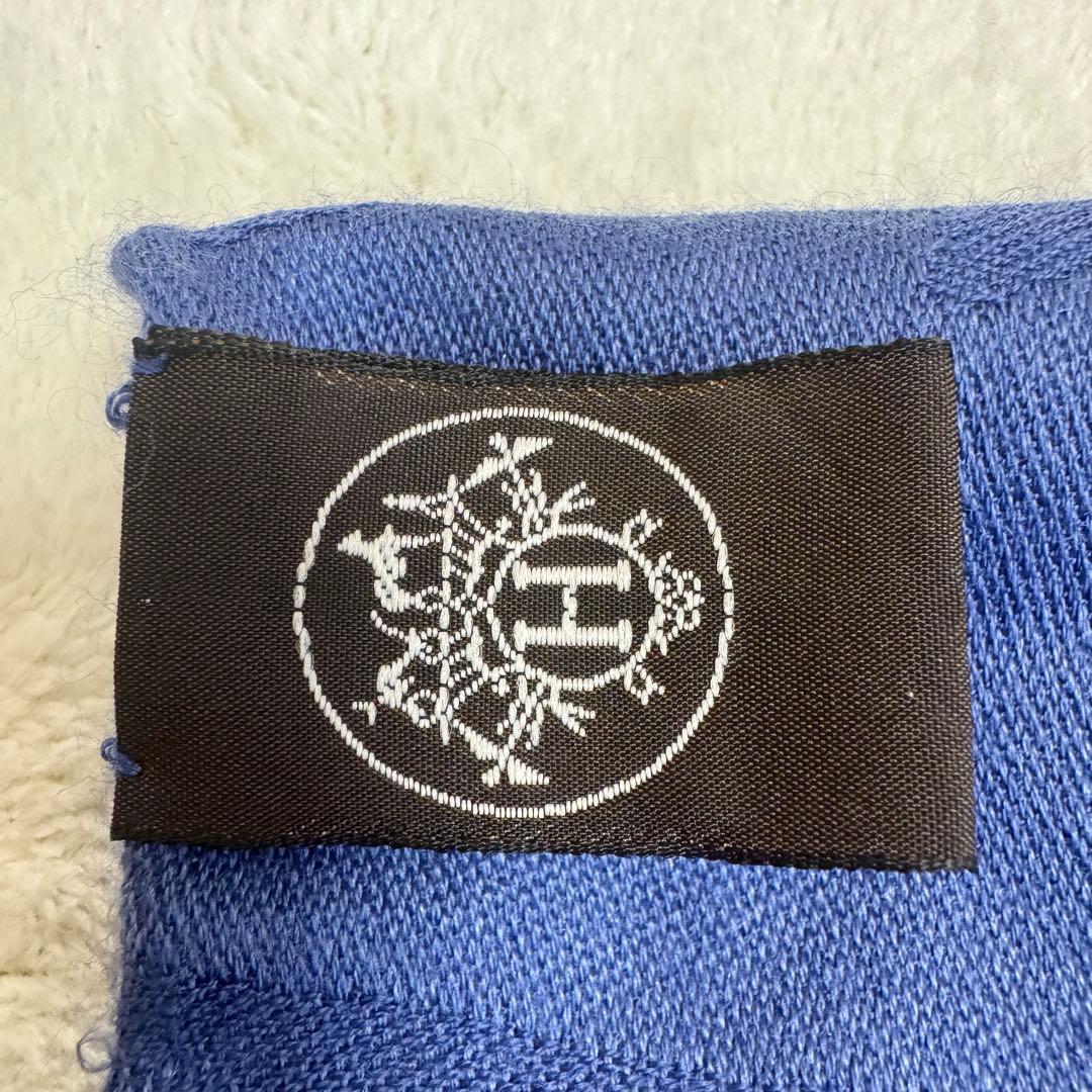 美品　エルメス　ニューリブリス110 カシミアシルク　カシシル　カレジェアン