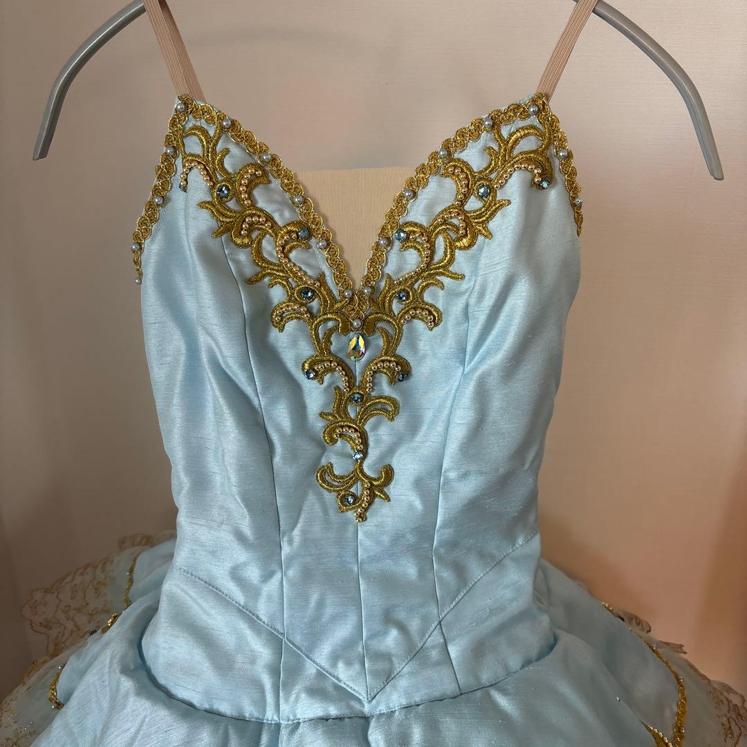 チャコット　チュチュ　サイズSB 袖付き　美品　レース・ビーズ装