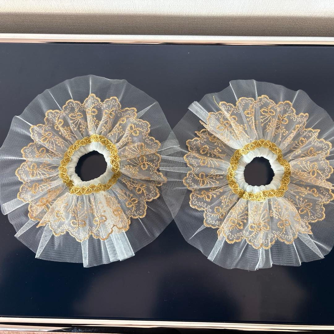 チャコット　チュチュ　サイズSB 袖付き　美品　レース・ビーズ装