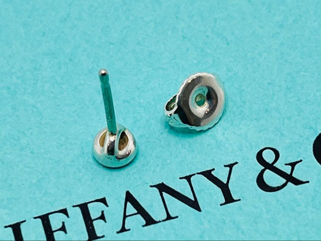 h381 ティファニー　バイザヤード　アクアマリン　ピアス　シルバー　925