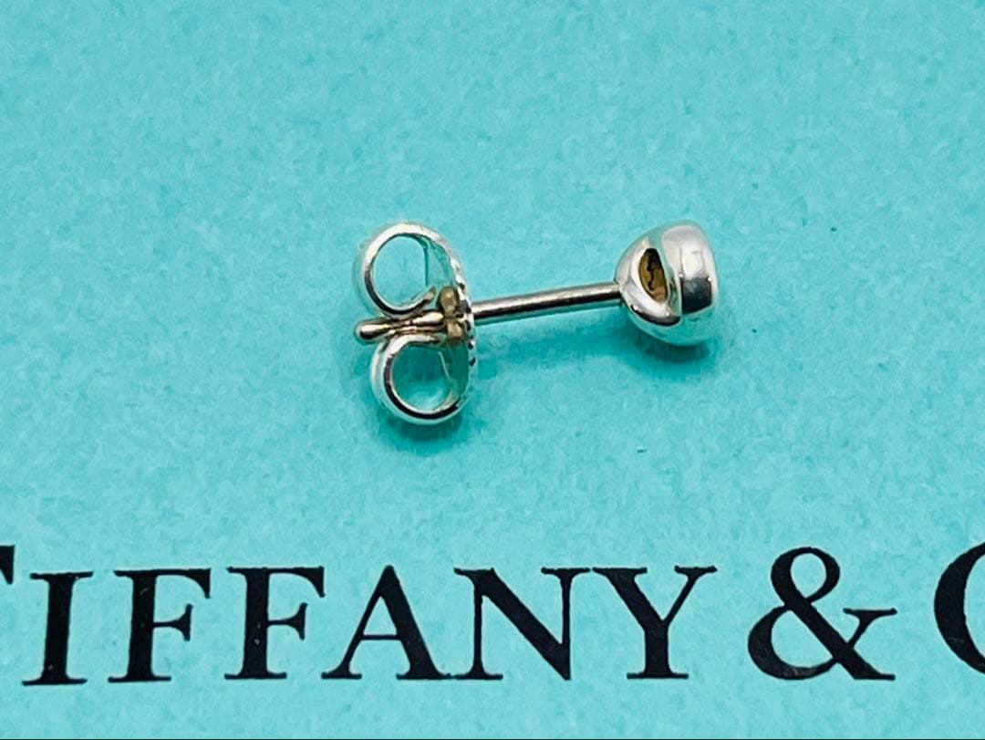 h381 ティファニー　バイザヤード　アクアマリン　ピアス　シルバー　925