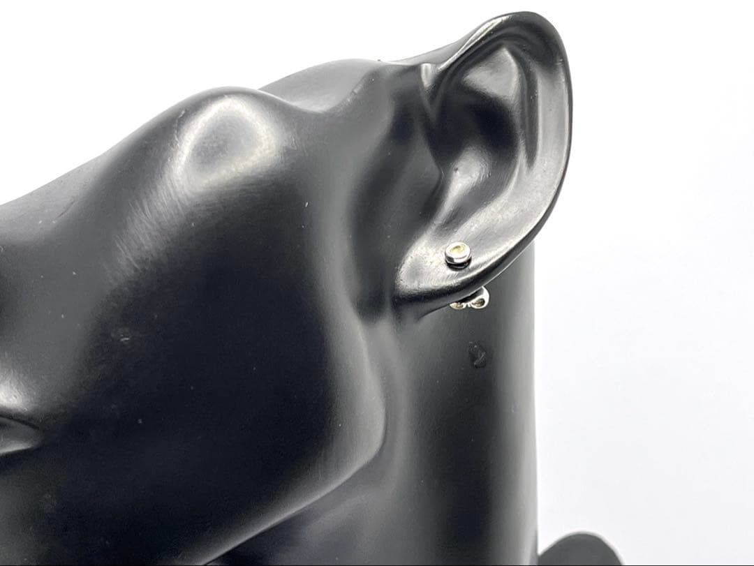 h381 ティファニー　バイザヤード　アクアマリン　ピアス　シルバー　925