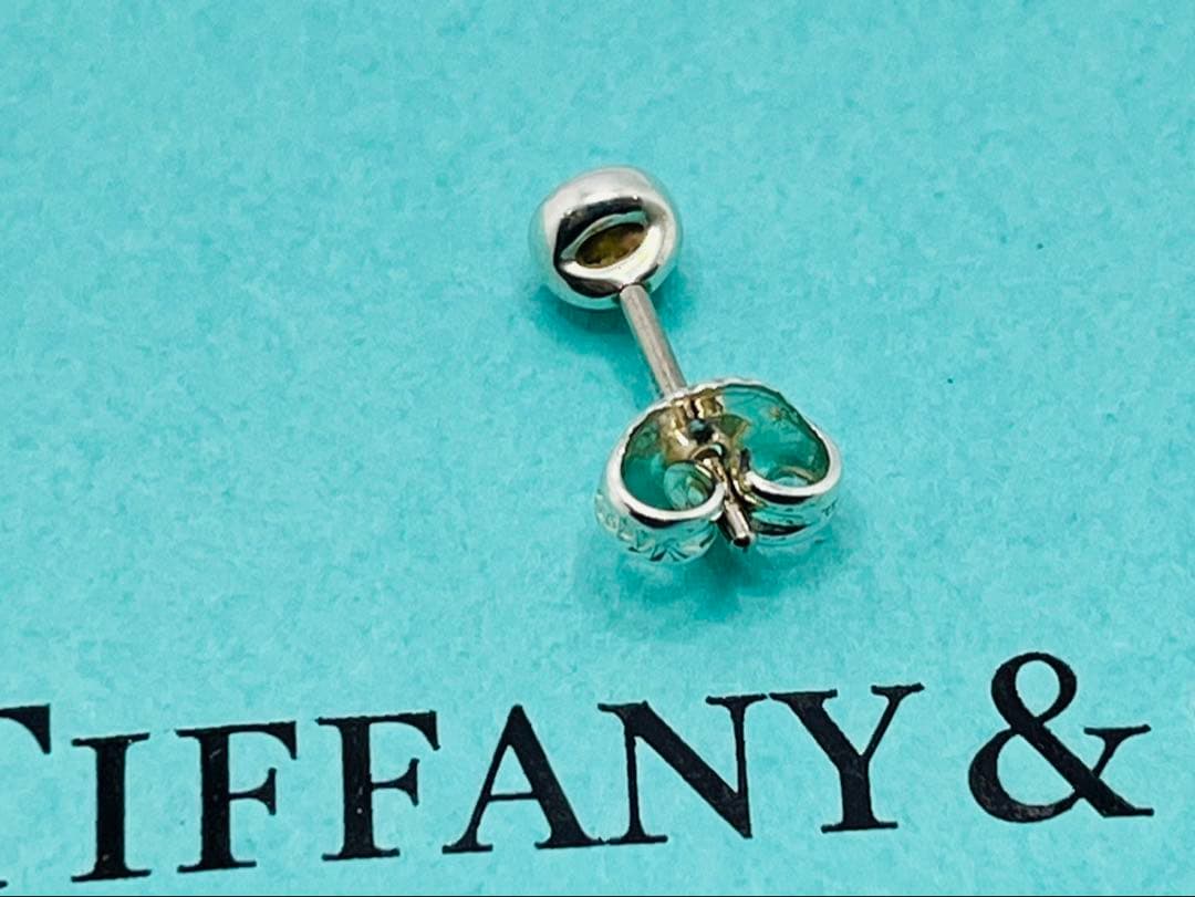 h381 ティファニー　バイザヤード　アクアマリン　ピアス　シルバー　925