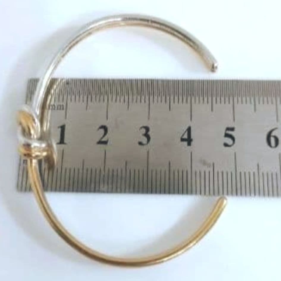 未使用級✨セリーヌ　Knot Double Bracelet　ゴールド×シルバー