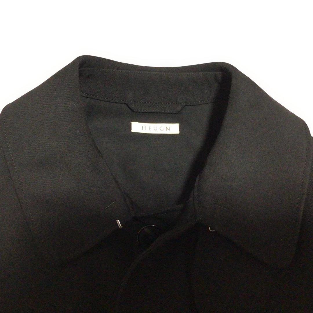 美品☆ 即日発送 HEUGN  ウールギャバジンステンカラーコート