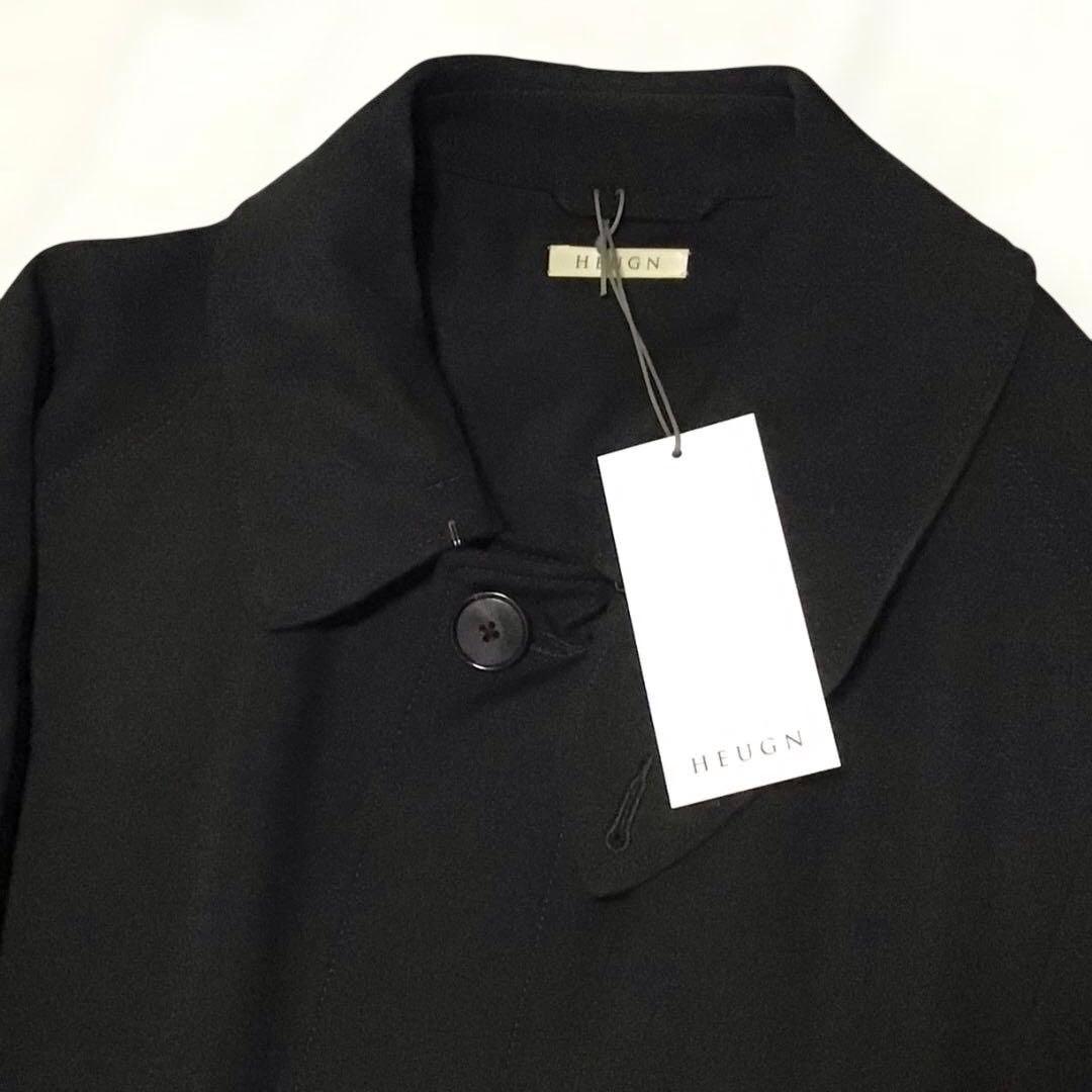 美品☆ 即日発送 HEUGN  ウールギャバジンステンカラーコート