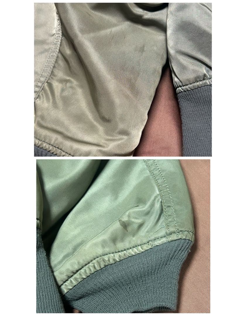 80s USA製 ALPHA INDUSTRIES MA-1 IDEALジップ