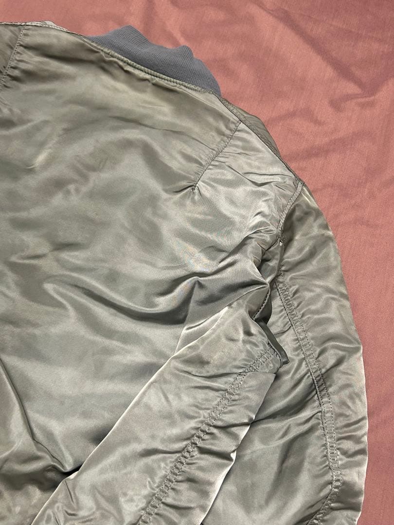 80s USA製 ALPHA INDUSTRIES MA-1 IDEALジップ