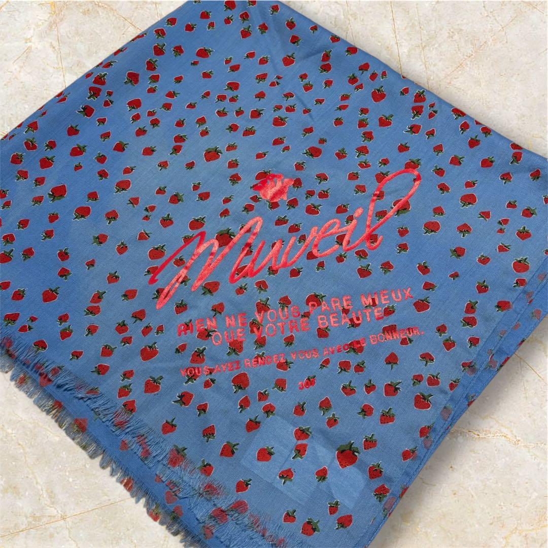 未使用品☆MUVEIL WORK いちご柄ストール