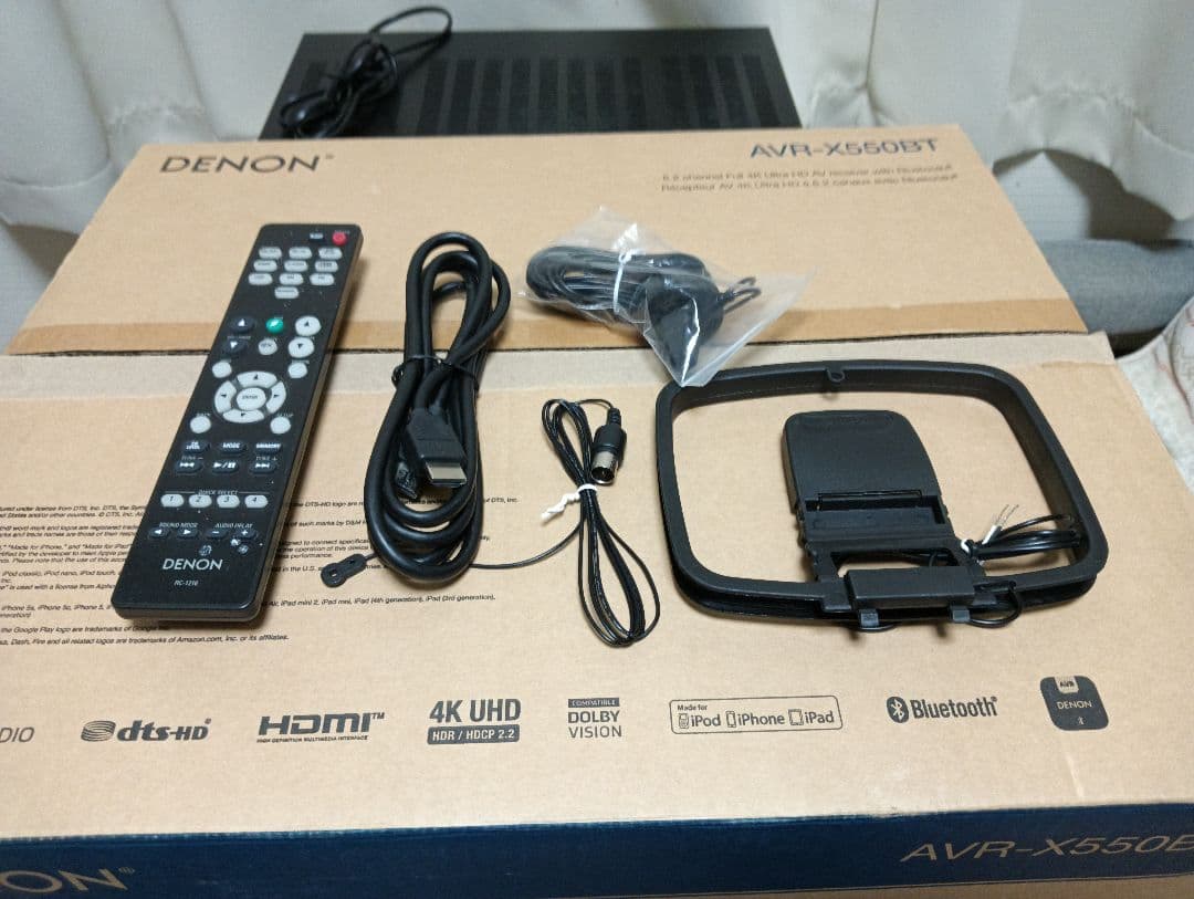 DENON AVR-X550BT 5.2ch AVレシーバー　元箱有り