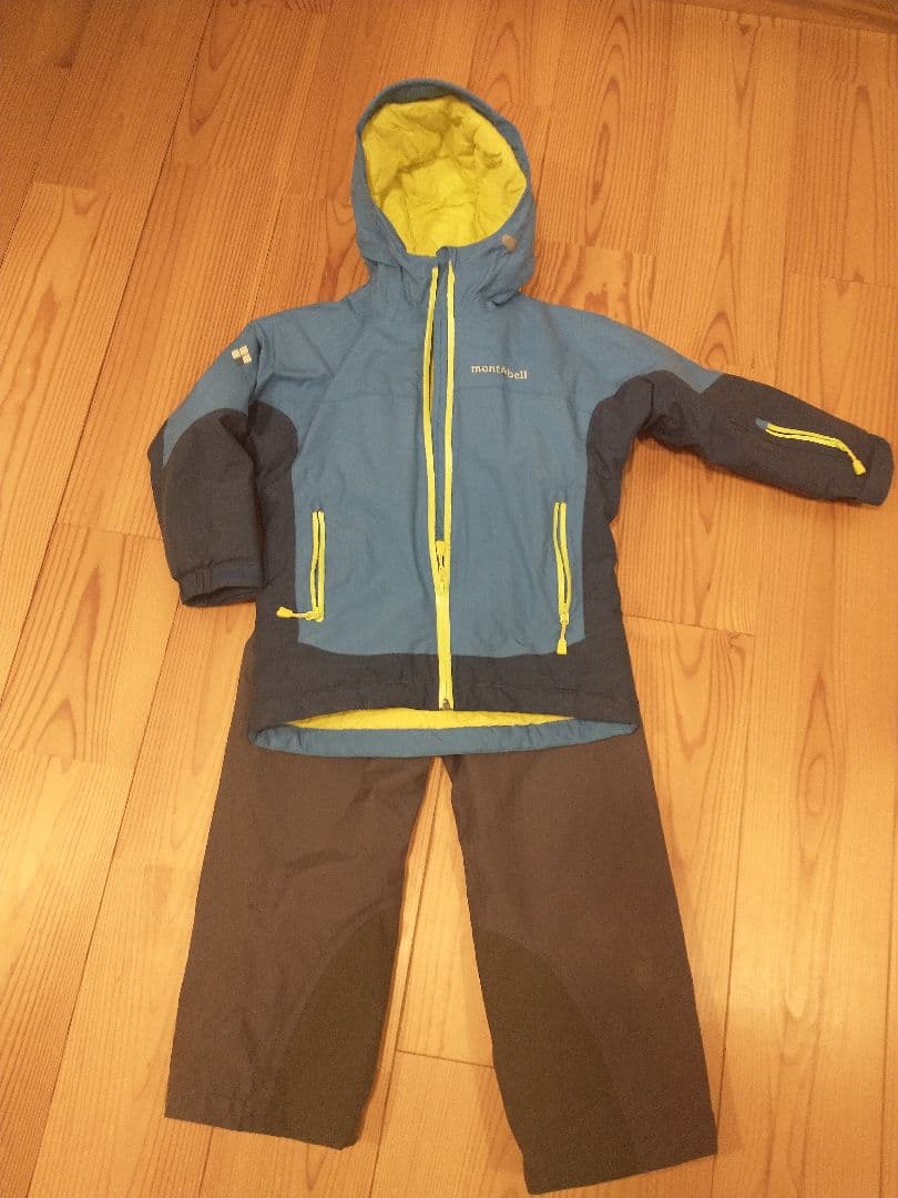 子供用スキーウェア 上下セット 110 Mont bell スキーウェア 110cm