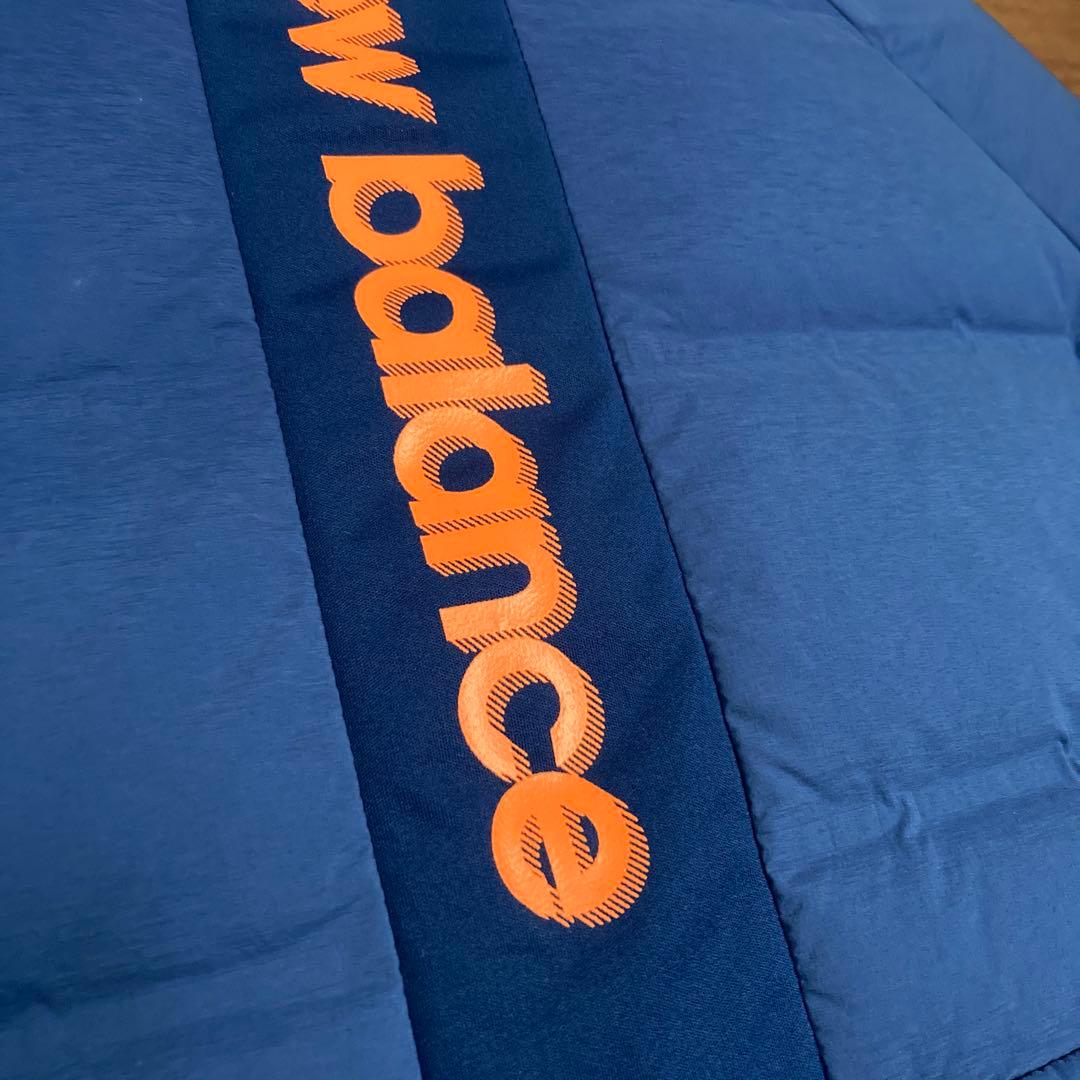 新品New Balance メンズゴルフライトダウン L(5)サイズ ブルー防寒