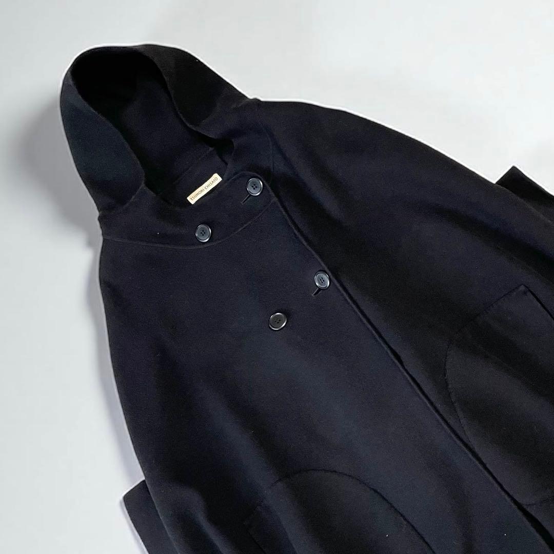 美品✨TUMORI CHISATO ツモリチサト ポンチョコート ケープ 黒