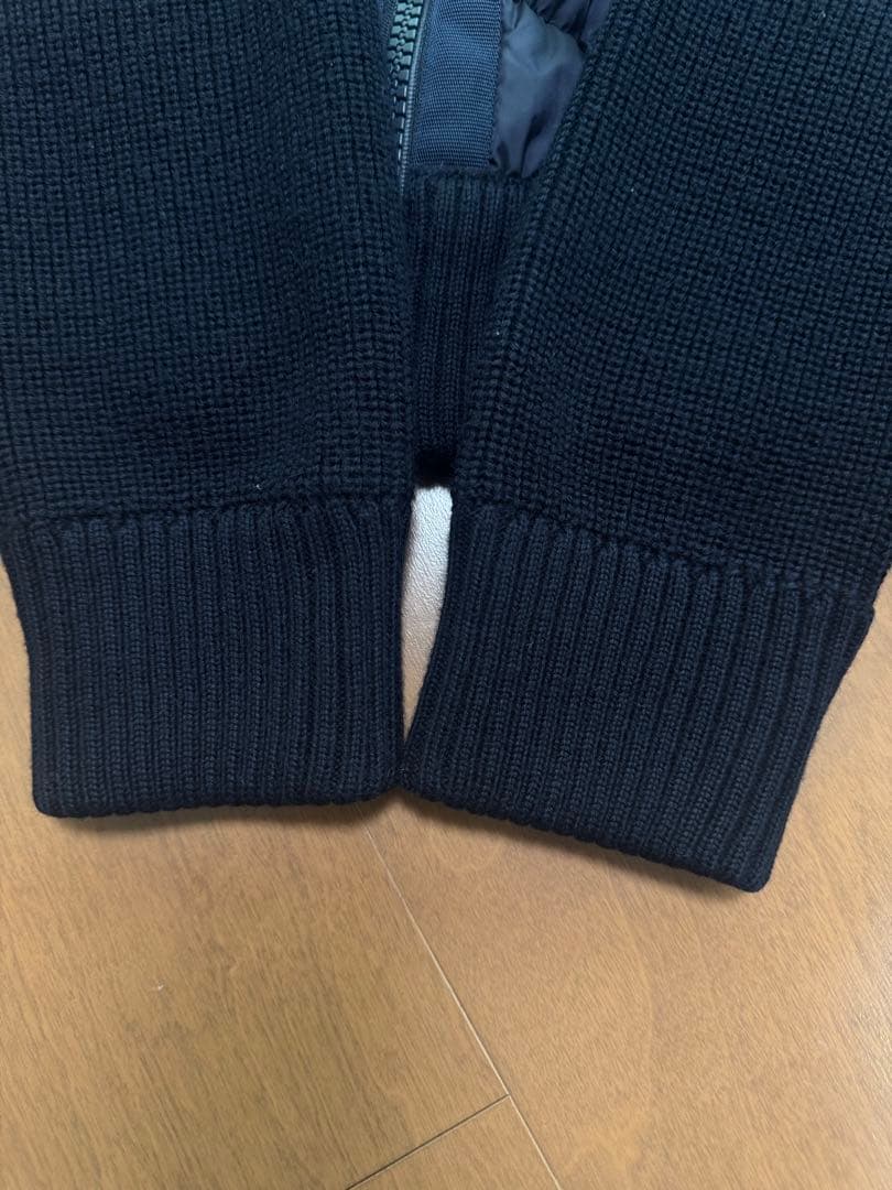 極美品☆年末売切SALE☆ モンクレール 2019年製 ニットダウン ネイビー