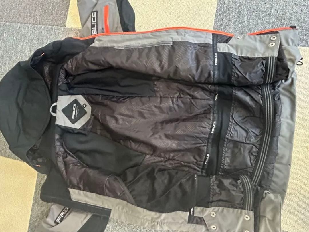 FRABICE スキーウェア グレー/ブラック/オレンジ　美品　着用少