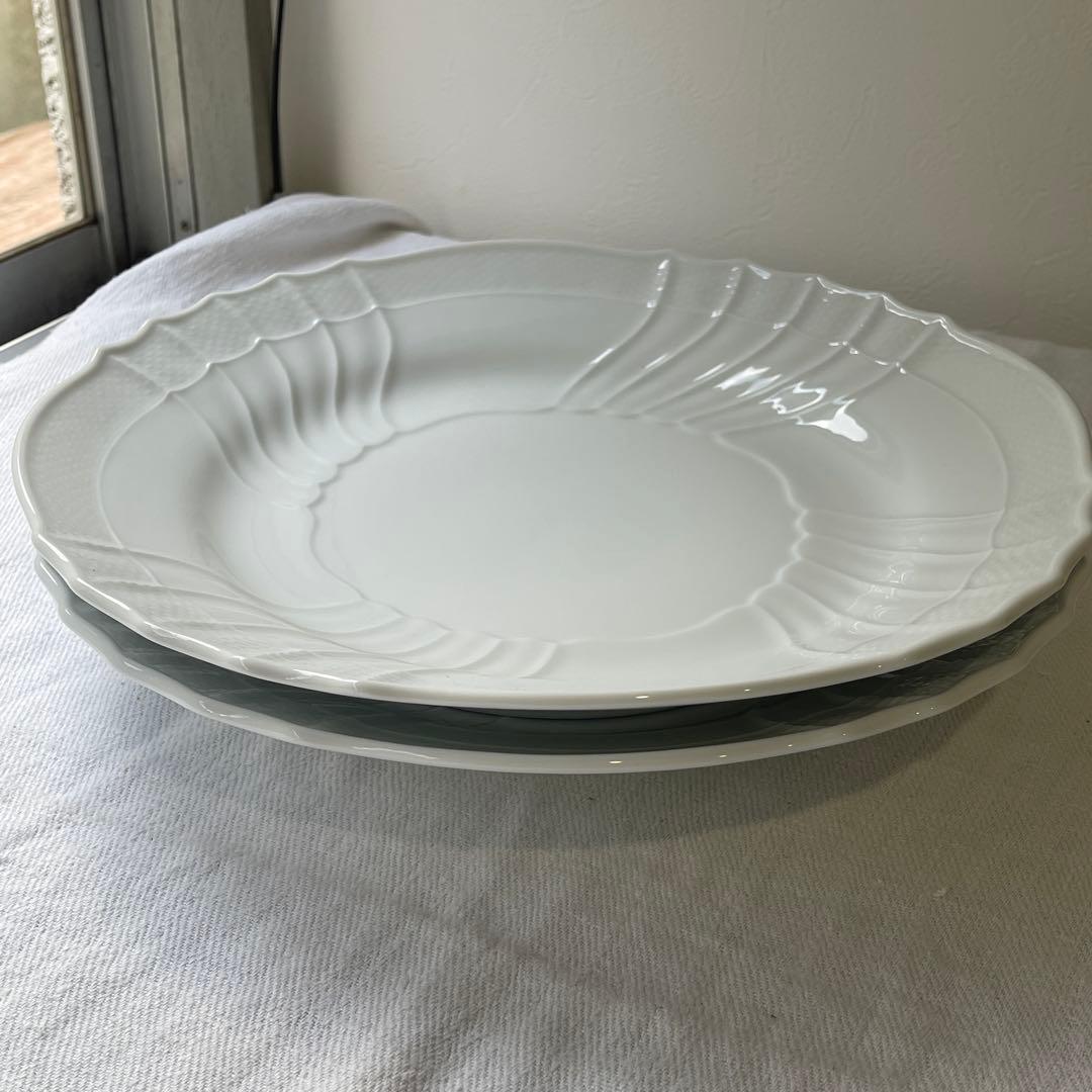 リチャードジノリ ベッキオホワイト 大皿33cm プレート 2セット