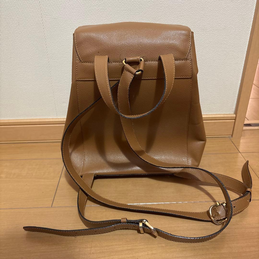 CELINE セリーヌ ヴィンテージ レザー リュック ベージュ ターンロック