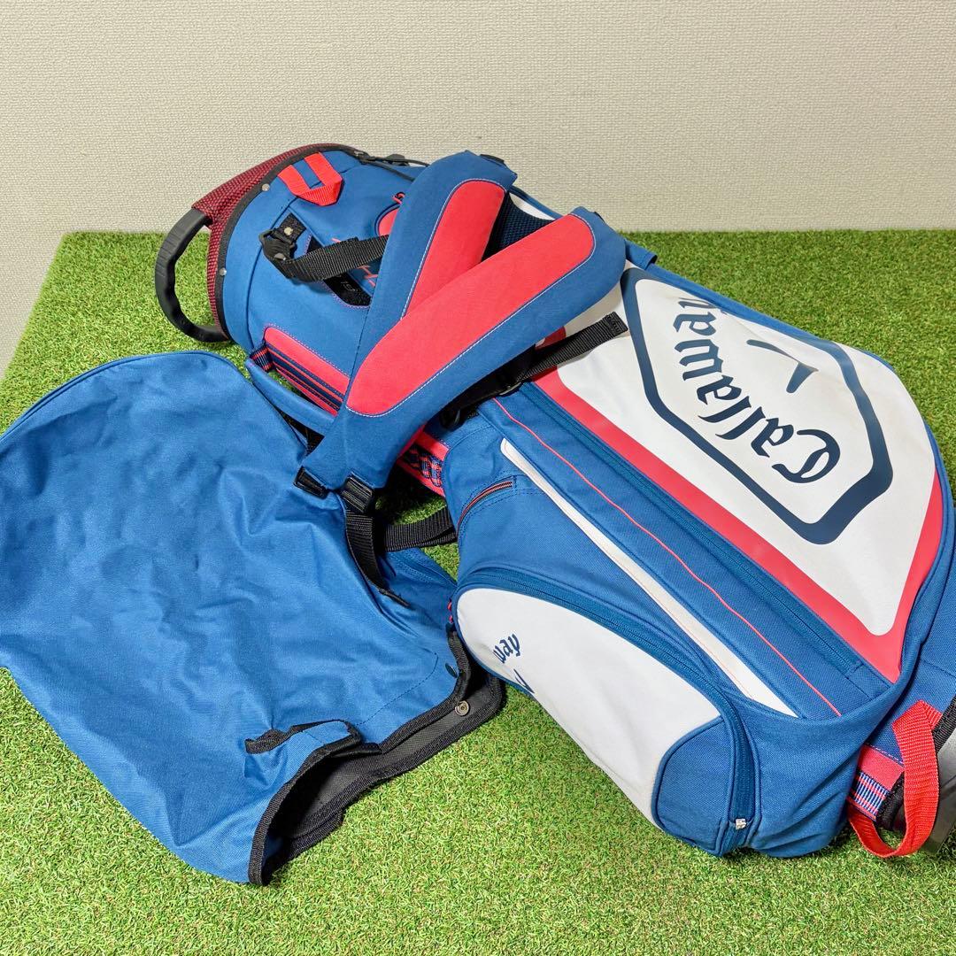 未使用品｜キャロウェイ　キャディバッグ　軽量　スタンド式　アスリート