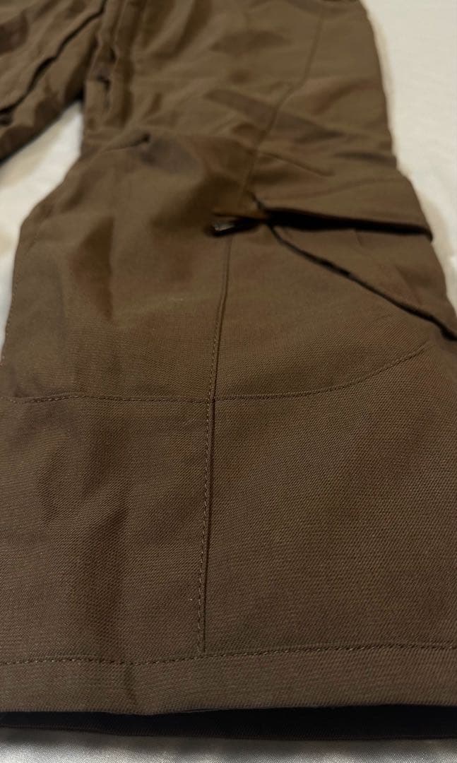 美品　mistral スノボウェア　レディースM 上下セット　茶系　天然ボア付