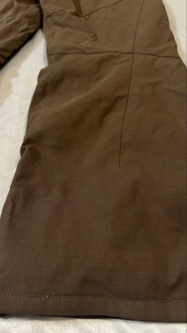 美品　mistral スノボウェア　レディースM 上下セット　茶系　天然ボア付