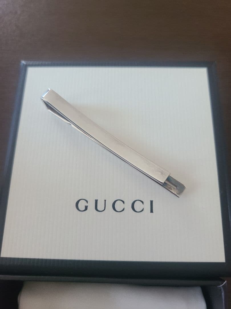 GUCCI シルバー925 ネクタイピン 専用ボックス付き