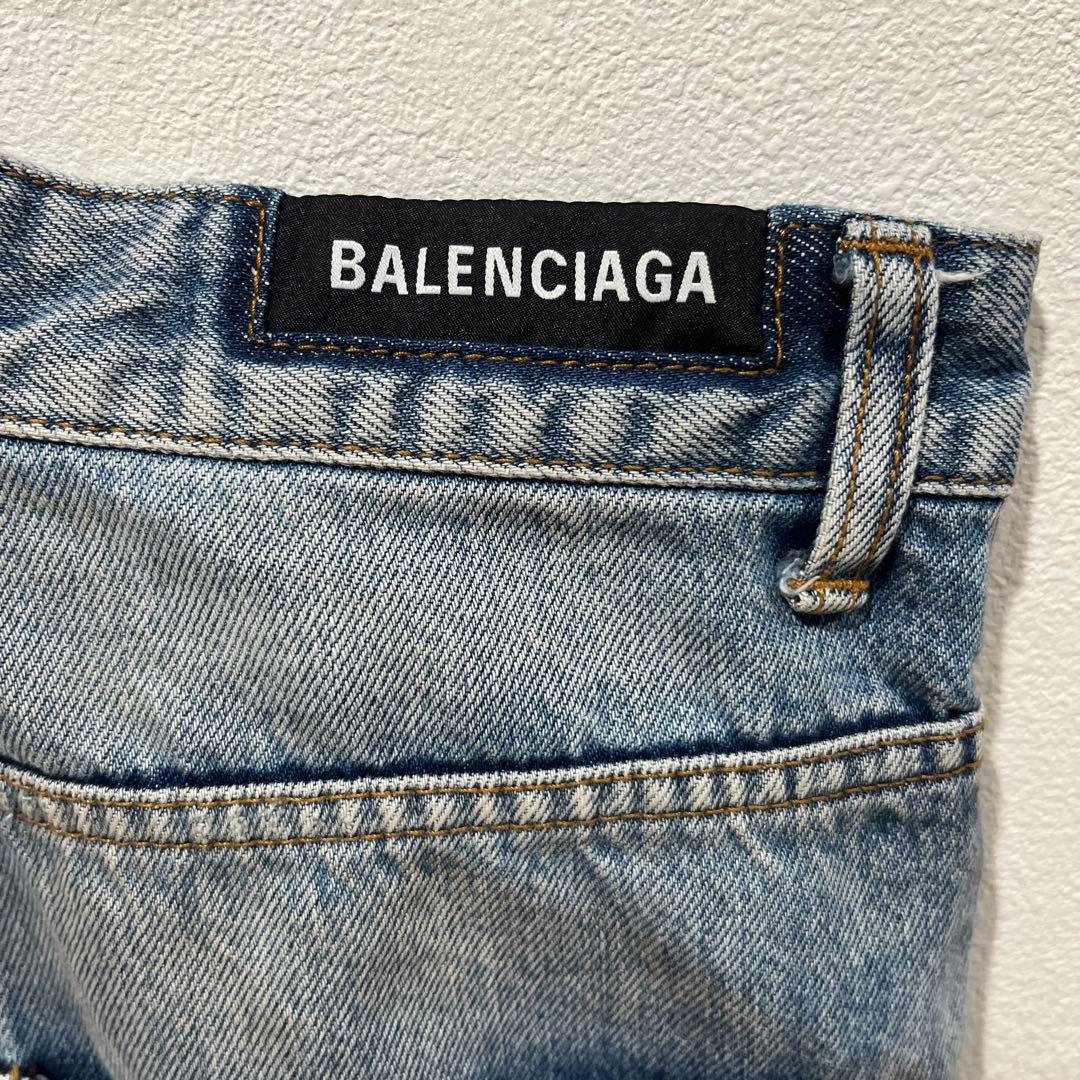 パンツ BALENCIAGA 20WINTER Regular Ripped Denim