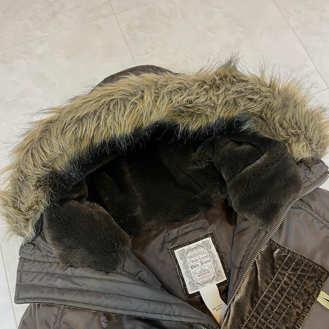 美品✨ラルフローレン　フライトジャケットN-2B 2WAY ファー脱着 M