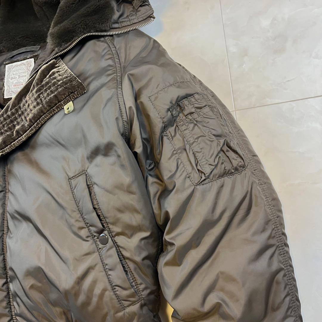 美品✨ラルフローレン　フライトジャケットN-2B 2WAY ファー脱着 M