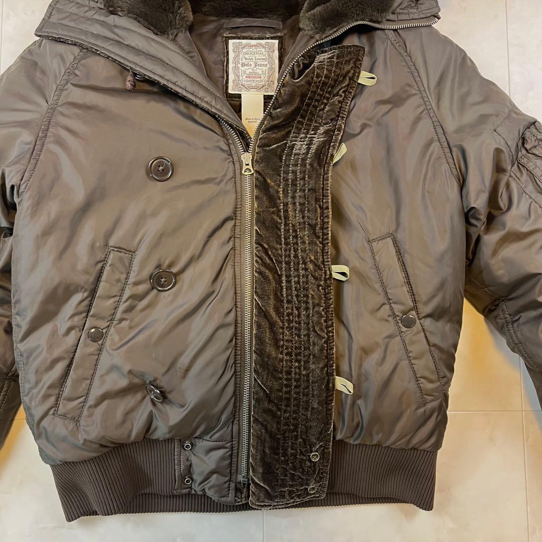 美品✨ラルフローレン　フライトジャケットN-2B 2WAY ファー脱着 M