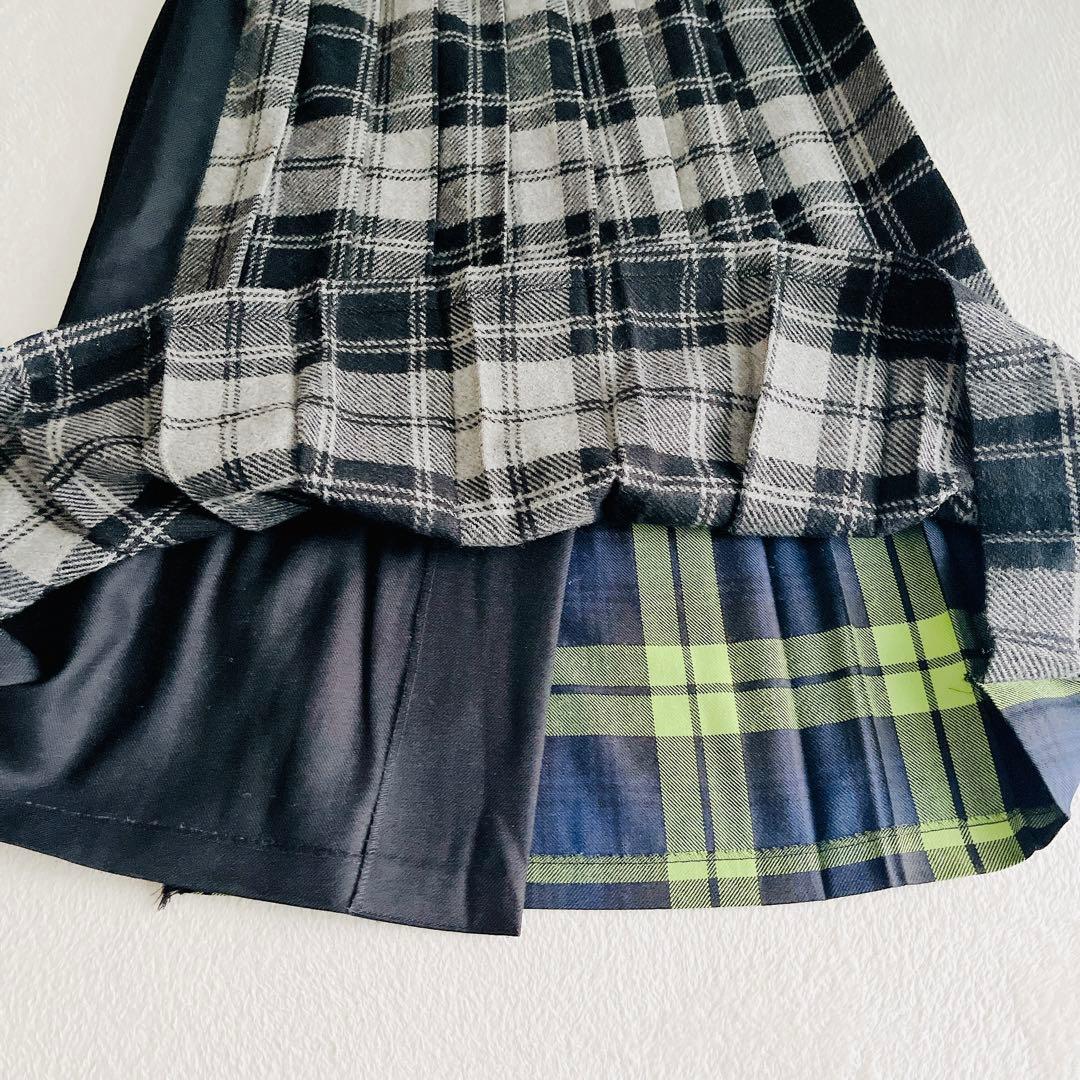 美品☆O’NEIL OF DUBLIN キルトスカート ロング ウール チェック