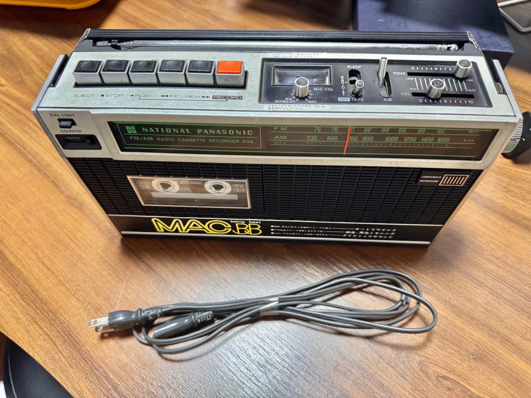Panasonic MAC BB ラジカセFMAMラジオテープ録音再生出来ます。