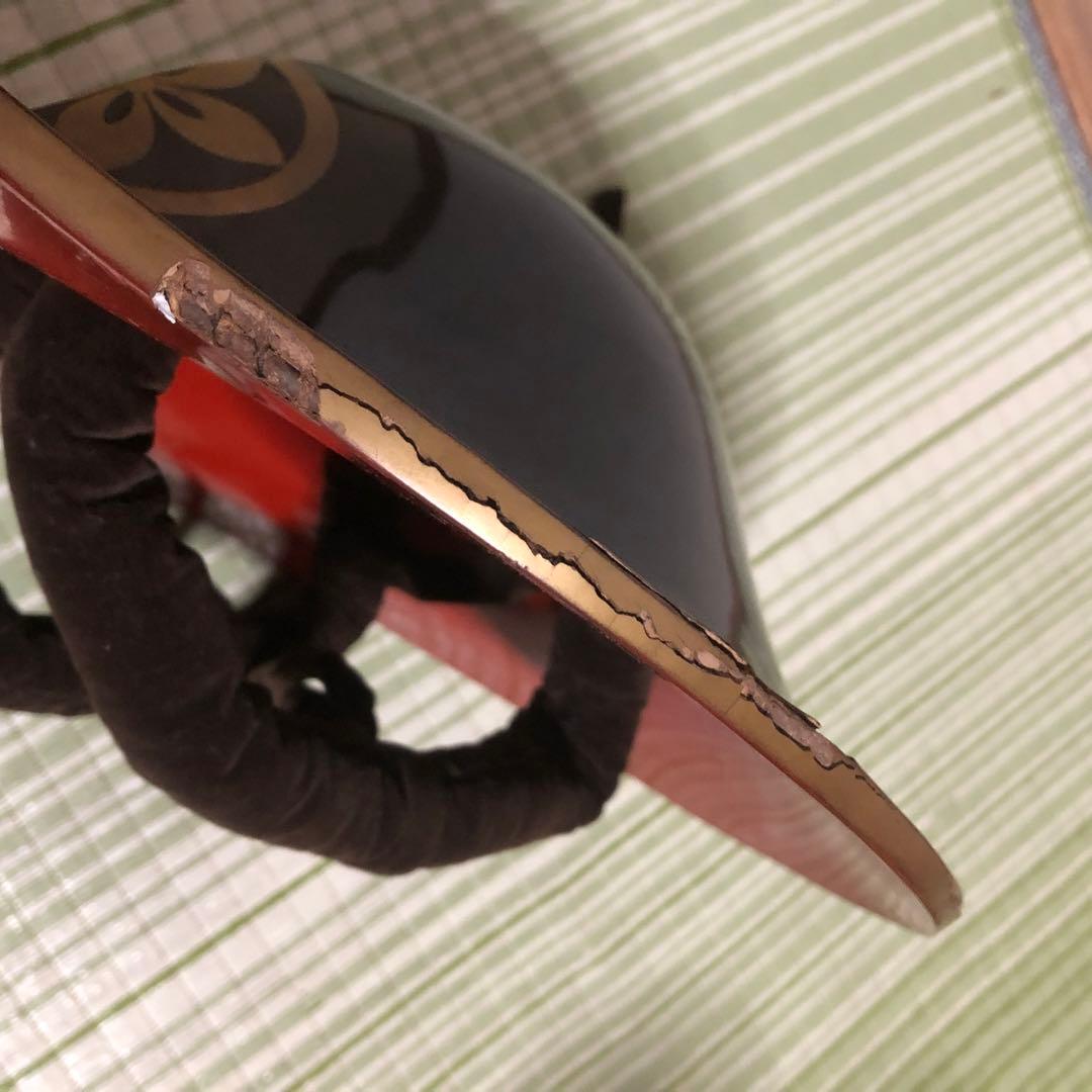 かず様用　陣笠　サムライ　武具　帽子　戦国　家紋　工芸品　骨董品