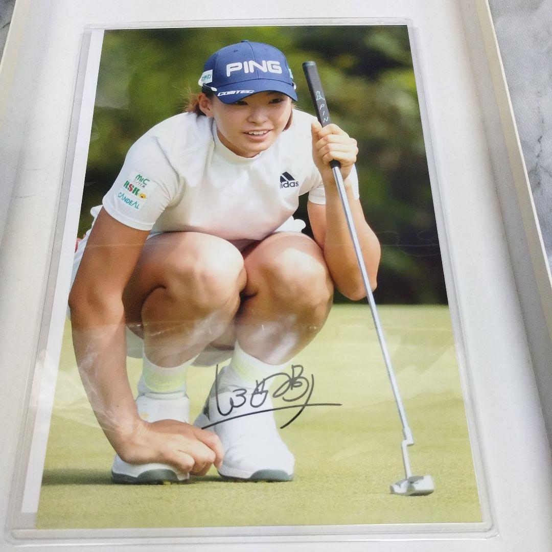 女子プロゴルフ 渋野日向子 直筆サイン入りフォト 証明書付き - メルカリ