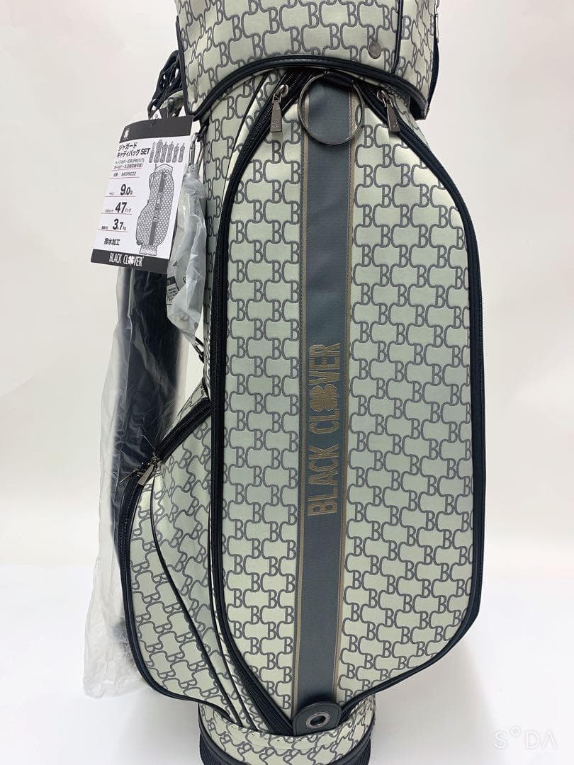 新品 ブラッククローバー キャディバッグ ヘッドカバー付き ベージュ