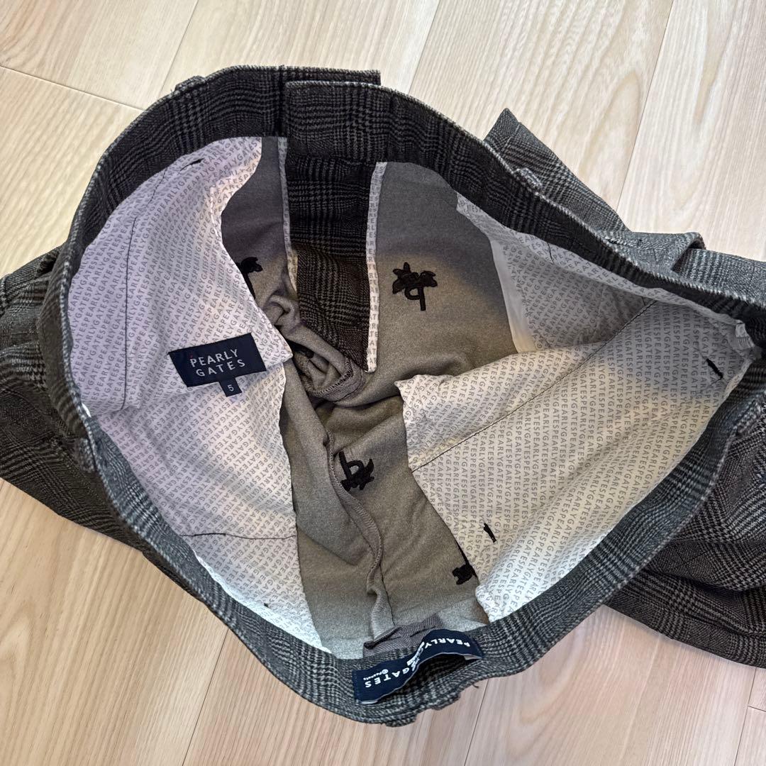 パーリーゲイツ　春秋冬　パンツ　5 スヌーピー　ストレッチ　グレー　限定