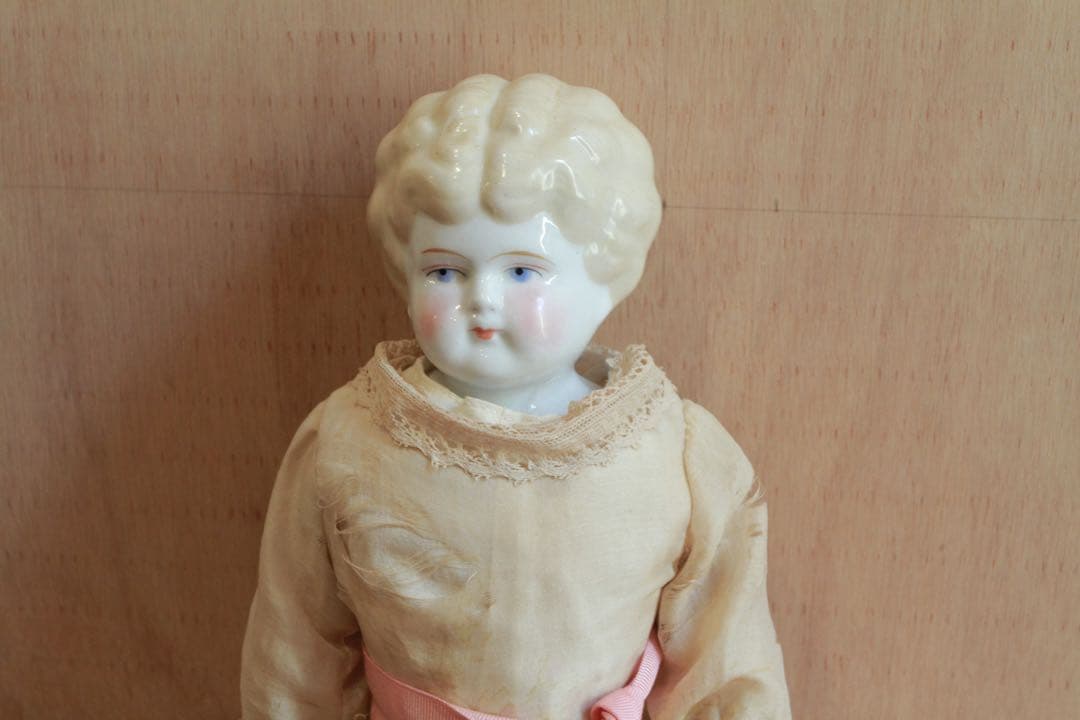 アンティーク　ブロンド　チャイナヘッドドール　ビスクドール￼