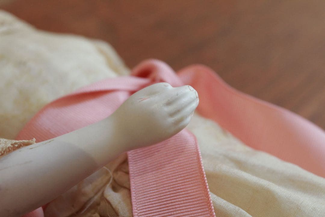 アンティーク　ブロンド　チャイナヘッドドール　ビスクドール￼