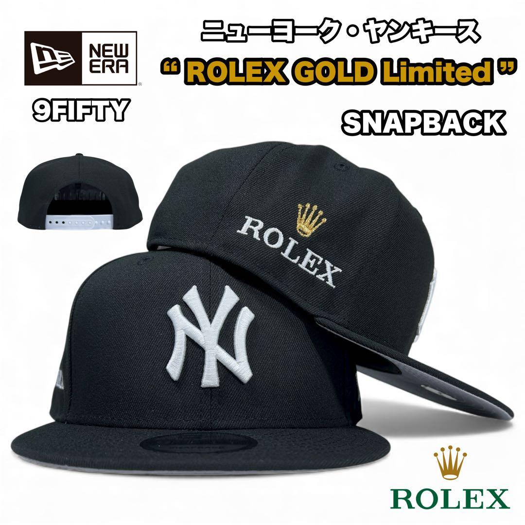 NEW ERA 9FIFTY ヤンキース ROLEX ブラック 限定 金刺繍 - メルカリ