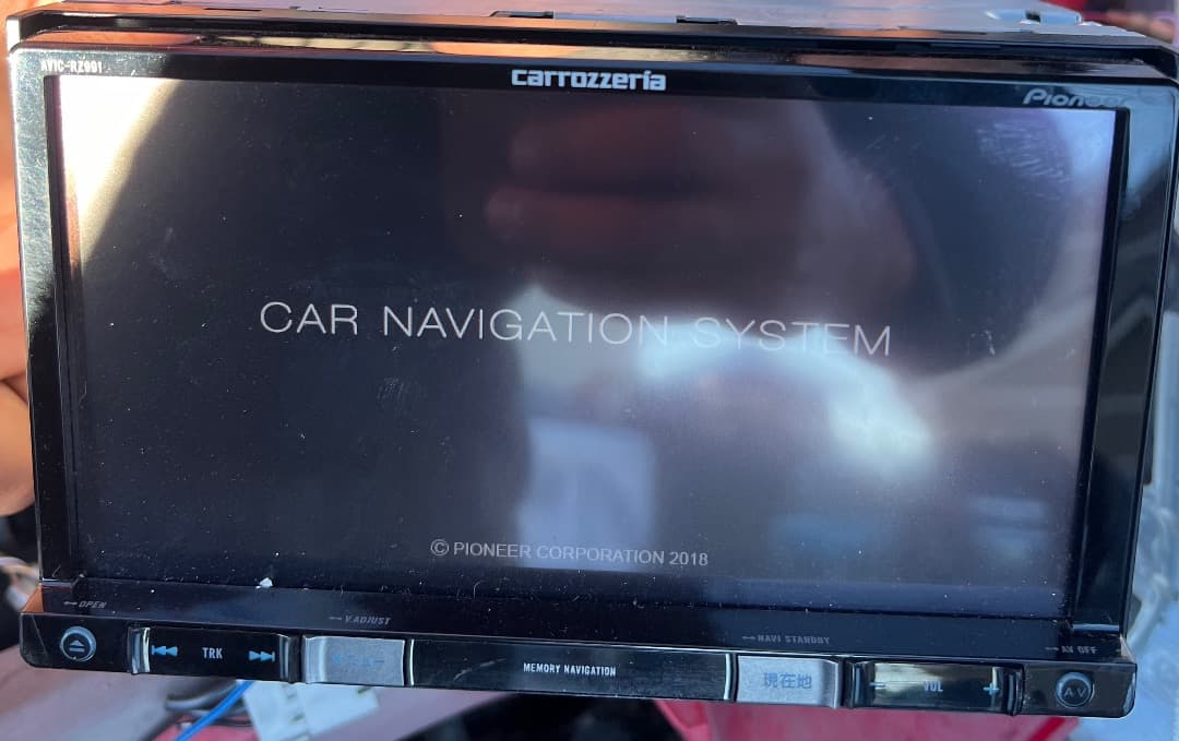 パイオニア AVIC-RZ901-R フルセグナビ。地図データ2018年版。