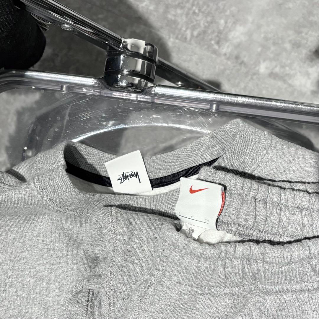 Nike x Stussy スウェットセットアップ　グレー