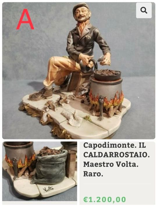 再お値下げ❗️カポディモンテ アンティーク レア マエストロヴォルタ